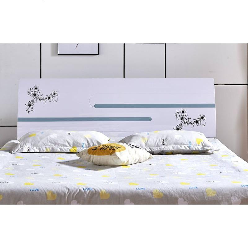 床头板简约现代床头靠背板双人床头1.5米1.8米经济型白色烤漆韩式 1500mm*2000mm_板式-961