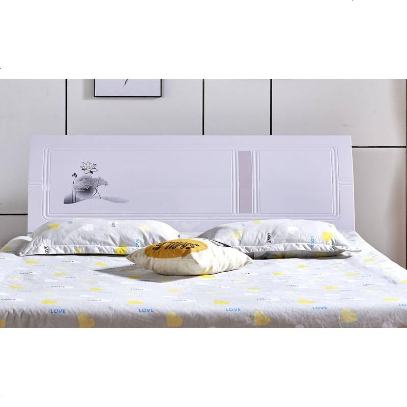 床头板简约现代床头靠背板双人床头1.5米1.8米经济型白色烤漆韩式 1800mm*2000mm_板式-819
