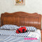 实木床头板简约现代1.8米1.5米双人床头中式2床靠背橡木白茬定制 其他_富贵牡丹008