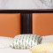 乐米拉(LeMiLa)新中式全实木床现代简约1.8米双人床软靠1.5M橡木主卧婚床木质大床紫檀色 1.8*2米+床垫+床头柜1个