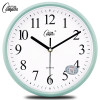 康巴丝静音挂钟时尚挂钟卧室客厅办公现代时钟表简约创意石英钟表(271)_10英寸（直径25.5厘米） 白色