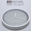 康巴丝钟表挂钟客厅圆形宜家创意时钟挂表简约现代静音电子石英钟(1a2)_9英寸（直径22.5厘米） 白色