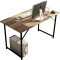 电脑桌电脑台式桌家用桌子简约办公桌简易书桌写字桌台式学习桌_7 单桌B款80-45核桃木
