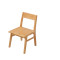 全实木卧室小户型多功能梳妆台欧式日式简约翻盖化妆台原木色环保日式单椅组装 日式单椅