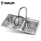 欧琳（OULIN） 水槽双槽套装76420 厨房304不锈钢洗菜盆洗菜池 水槽套餐 L003抽拉龙头