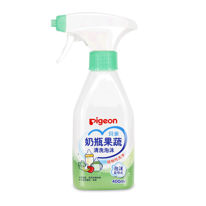 贝亲奶瓶果蔬清洗泡沫400ml-MA101