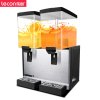 乐创 饮料机商用 果汁机冷热饮机可乐奶茶饮品机 双缸单温 搅拌式 黑色
