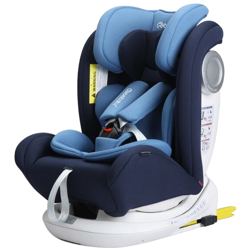 瑞贝乐 reebaby 360度旋转汽车儿童安全座椅婴儿可躺卧0 -12岁全实心注塑骨架isofix硬接口升级款
