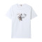 罗蒙(ROMON)夏季男士时尚短袖T恤25K3010 白色 2XL