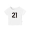 南极人(NanJiren)男童短袖卡通字母T恤时尚薄款儿童上衣 宽松数字B白色 100cm