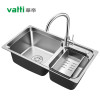 华帝(VATTI) 304不锈钢水槽单槽 拉丝不锈钢洗菜盆 厨房水槽 厨房洗碗盆