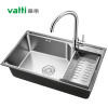 华帝(VATTI) 304不锈钢水槽单槽 拉丝不锈钢洗菜盆 厨房水槽 厨房洗碗盆091103(750*450*235)