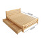 富和美(BNF)床实木床办公接待床实木床床108实木床（床垫 柜子选配） 1.8米双抽屉床