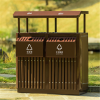 【砳石】公园垃圾桶景区室外垃圾箱户外垃圾桶 双桶垃圾桶 10件起拍