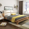 天惠子 床 北欧木质实木床1.5米床现代简约1.8米床主卧室北欧风格家具 1.5米单床+2柜+20cm椰棕弹簧垫