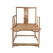 中式椅子靠背椅茶凳茶椅实木餐椅榆木官帽椅禅意圈椅太师椅扶手椅 M款成品不包邮