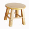 实木凳橡木凳子小板凳家用矮凳整装小圆凳换鞋凳加厚儿童木头椅子_65 40cm高