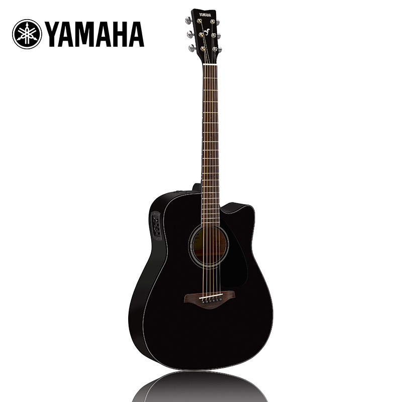 雅马哈(YAMAHA)FGX800CBL电箱吉他雅马哈吉他初学入门吉他男女木吉它jita乐器 木吉他缺角41英寸