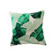 北欧风绿植现代简约棉麻抱枕套腰枕方形靠垫沙发靠枕床头靠背