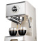 北美电器（ACA）/北美电器ES12A咖啡机家用小型意式全半自动蒸汽奶泡卡布奇诺 米白色+不锈钢色