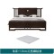 天惠子 床 新中式全实木床1.8米双人床1.5米婚床高箱储物床 1.5米气压款单床+10cm天然椰棕垫