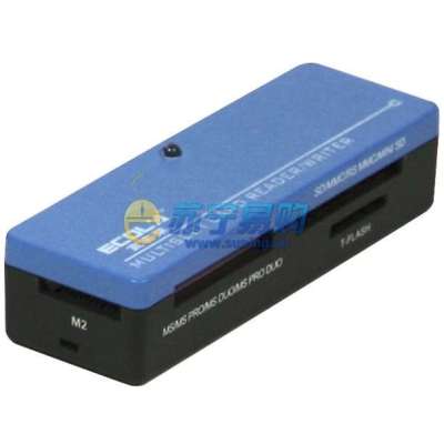 宜客莱多彩口琴型USB2.0读卡器CRD-HR019BL