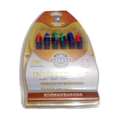 秋叶原1.5米DVD色差视频电缆线YF-3135