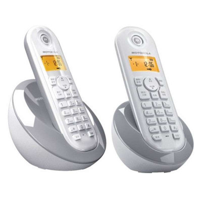 摩托罗拉(MOTOROLA)C602C2.4G数字双无绳电话机(灰色)