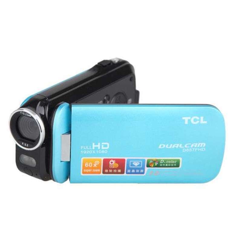TCL数码摄像机DV-D857FHD孔雀绿