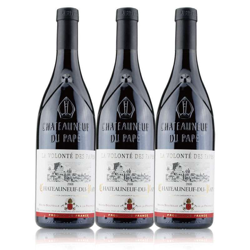 教皇新堡.热沃裴红葡萄酒 3支装图片_苏宁易购