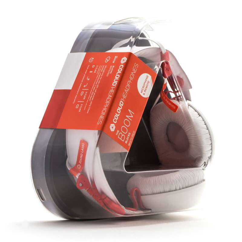 云之声HIFI耳机BOOM 撞色系 白\/红