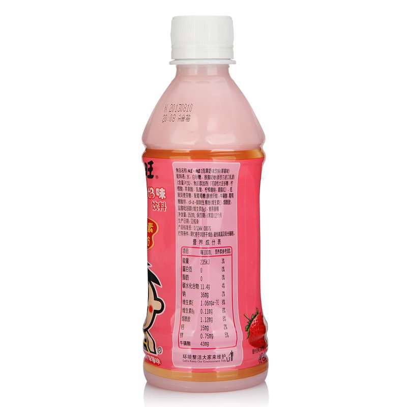 旺旺o泡果奶饮料 草莓味 塑瓶装 350ml