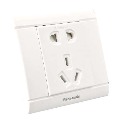 松下佳典纯开关插座面板二三极五孔单相插座8