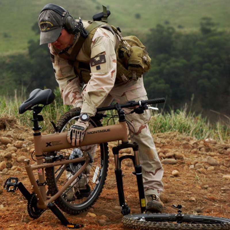 蒙特奇(montague)paratrooper pro 沙漠色 16寸 伞兵折叠山地自行车