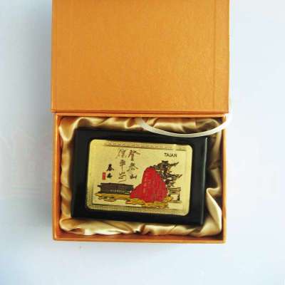 泰安漆器名片盒 山东特产 齐鲁文化 特色礼物 送