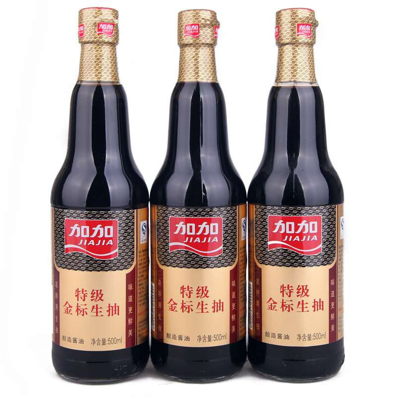 加加特级金标生抽500ml 加加酱油【价格 图片 品牌 】