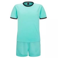 夏装短袖圆领足球衣比赛训练服成人学生光板足