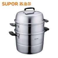 苏泊尔（SUPOR）味鲜·不串味三层不锈钢复底蒸锅SZ26E1