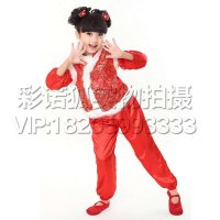 2016儿童舞蹈服秧歌舞表演服装男女童中国舞