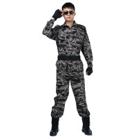休闲户外黑鹰卡迷彩服舒适透气特种兵衣服服简