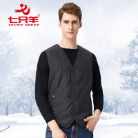七只羊2016冬款男士羽绒马甲内穿外套潮加厚