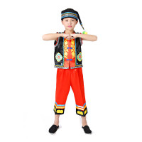 欧伦萨 儿童演出服少数民族群舞独舞幼儿女童