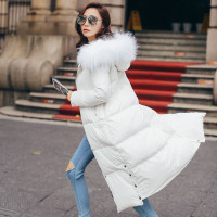 郝啦 baby明星同款白色羽绒服女2016新款韩版