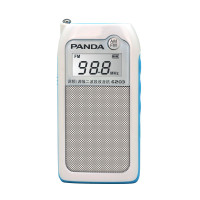 PANDA/熊猫 6203充电收音机老人两波段袖珍便携式迷你插卡半导体 白色