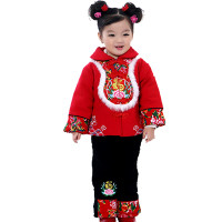 YH 儿童中式唐装 女童加棉加厚冬季童装新年装