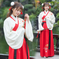 魅言魅语2017实拍传统复古汉服女装重工绣花