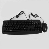 雷柏NX1720（Rapoo） 鼠标键盘套装 USB电脑笔记本游戏键鼠套装（黑色）
