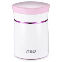 爱仕达ASD 真空保温304不锈钢闷烧杯RWS50S1WG-P 500ML容量保温闷烧杯水具(樱花粉)送勺子 粉色