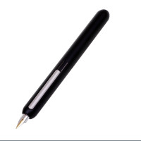 凌美(LAMY)焦点系列钢笔墨水笔磨砂黑汉漆14K金笔EF尖 磨砂黑