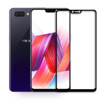 VIPin oppo R15钢化膜 全屏覆盖手机玻璃保护贴膜 手机膜 OPPO R15全屏膜 黑色